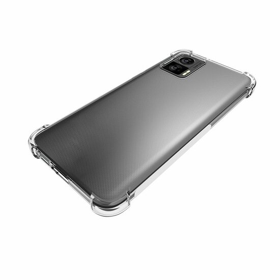 Motorola Edge 30 Neo Hoesje - MobyDefend Transparante Shockproof TPU Backcover - Verstevigde Hoeken - Volledig Doorzichtig