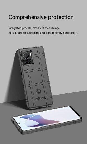 Motorola Edge 30 Ultra Hoesje - Mobydefend Rugged Shield TPU Backcover - Groen