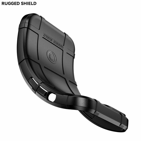 Oppo Reno 8 Lite Hoesje - Mobydefend Rugged Shield TPU Backcover - Zwart