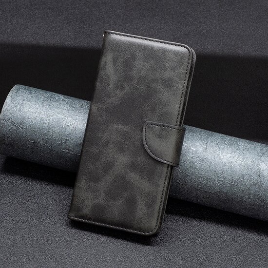 Oppo Reno 8 Lite Hoesje - MobyDefend Wallet Book Case Met Koord - Zwart