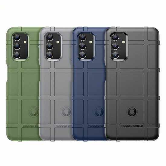 Samsung Galaxy A04s Hoesje - Mobydefend Rugged Shield TPU Backcover - Zwart