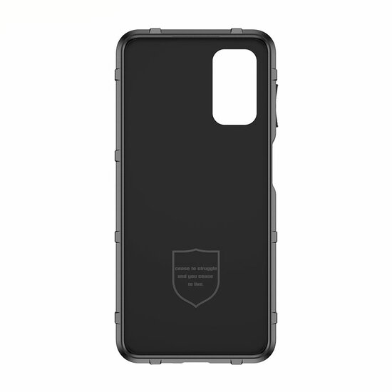 Samsung Galaxy A04s Hoesje, Rugged Shield TPU Gelcase, Zwart