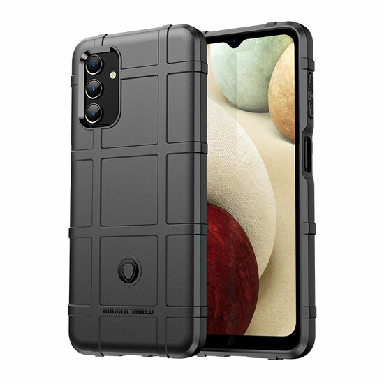 Samsung Galaxy A04s Hoesje - Mobydefend Rugged Shield TPU Backcover - Zwart