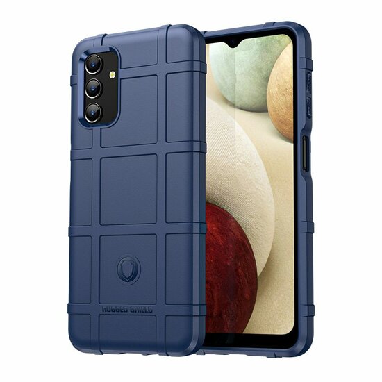 Samsung Galaxy A04s Hoesje - Mobydefend Rugged Shield TPU Backcover - Blauw