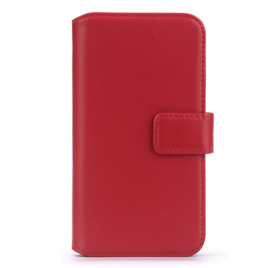 iPhone 14 Plus Hoesje - Luxe MobyDefend Wallet Bookcase - Rood