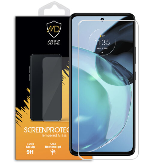 Motorola Moto G72 Screenprotector - MobyDefend Case-Friendly Screensaver - Gehard Glas