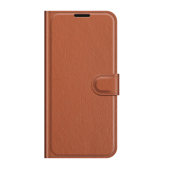 Samsung Galaxy A04s Hoesje - MobyDefend Kunstleren Wallet Book Case (Sluiting Voorkant) - Bruin