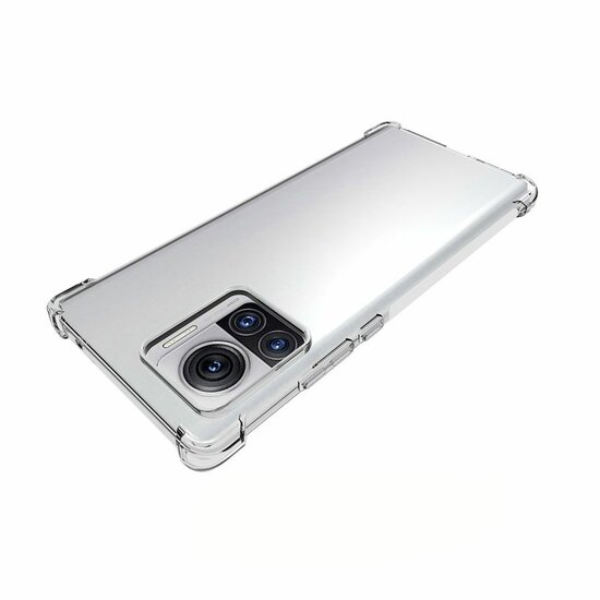 Motorola Edge 30 Ultra Hoesje - MobyDefend Transparante Shockproof TPU Backcover - Verstevigde Hoeken - Volledig Doorzichtig