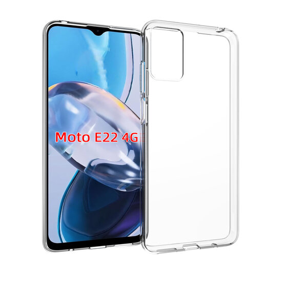 Motorola Moto E22 / E22i Hoesje - MobyDefend Transparante TPU Backcover - Volledig Doorzichtig