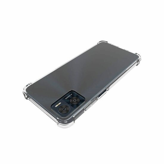 Motorola Moto E22 / E22i Hoesje - MobyDefend Transparante Shockproof TPU Backcover - Verstevigde Hoeken - Volledig Doorzichtig