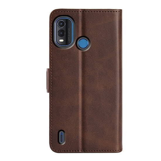 Nokia G11 Plus Hoesje - MobyDefend Luxe Wallet Book Case (Sluiting Zijkant) - Bruin