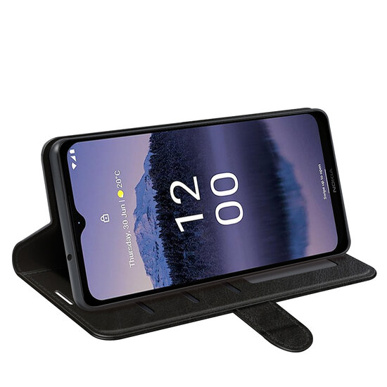 Nokia G11 Plus Hoesje - MobyDefend Wallet Book Case (Sluiting Achterkant) - Zwart