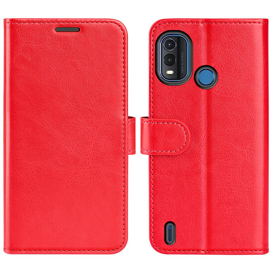 Nokia G11 Plus Hoesje, MobyDefend Wallet Book Case (Sluiting Achterkant), Rood