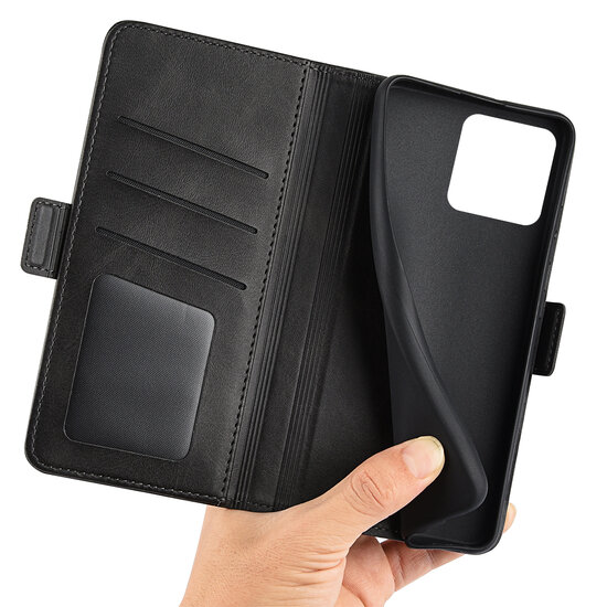 Xiaomi Redmi 10A Hoesje - MobyDefend Luxe Wallet Book Case (Sluiting Zijkant) - Zwart