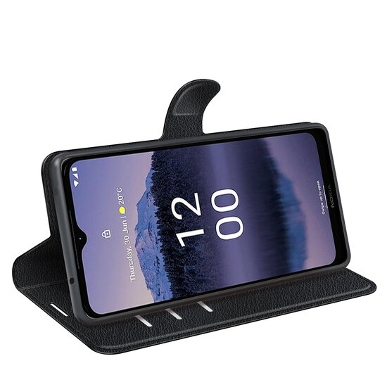 Nokia G11 Plus Hoesje - MobyDefend Kunstleren Wallet Book Case (Sluiting Voorkant) - Zwart