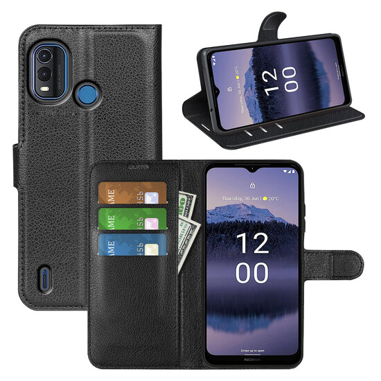 Nokia G11 Plus Hoesje - MobyDefend Kunstleren Wallet Book Case (Sluiting Voorkant) - Zwart