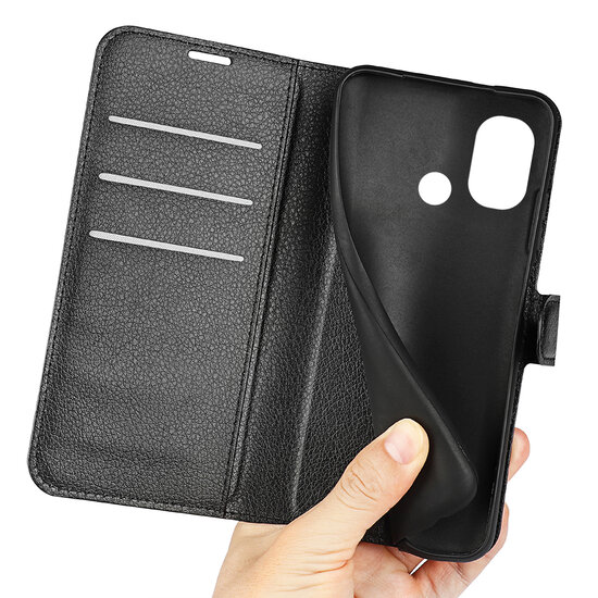 Nokia G11 Plus Hoesje - MobyDefend Kunstleren Wallet Book Case (Sluiting Voorkant) - Zwart