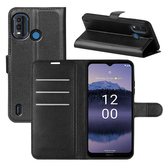 Nokia G11 Plus Hoesje, MobyDefend Kunstleren Wallet Book Case (Sluiting Voorkant), Zwart