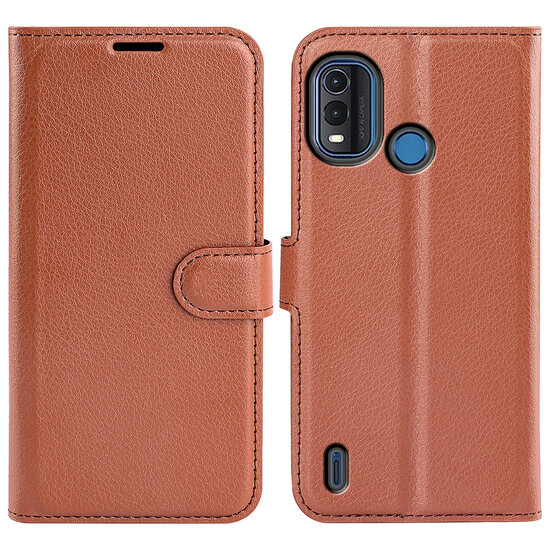 Nokia G11 Plus Hoesje - MobyDefend Kunstleren Wallet Book Case (Sluiting Voorkant) - Bruin
