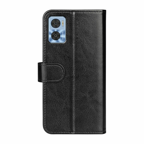 Motorola Moto E22 / E22i Hoesje - MobyDefend Wallet Book Case (Sluiting Achterkant) - Zwart
