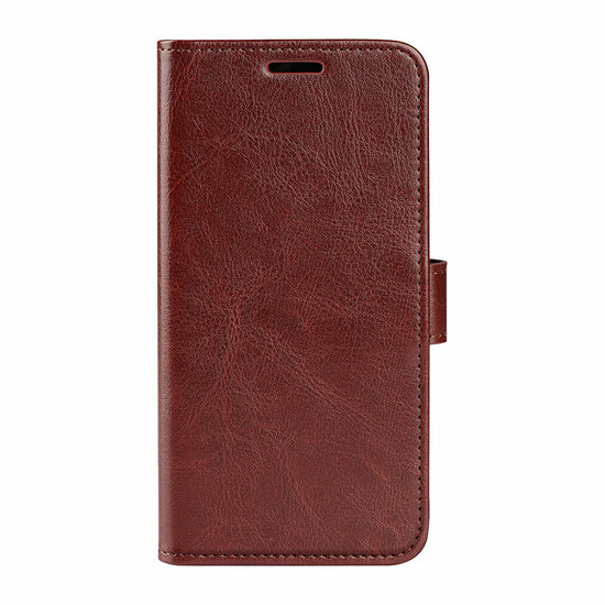 Motorola Moto E22 / E22i Hoesje - MobyDefend Wallet Book Case (Sluiting Achterkant) - Bruin