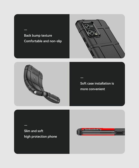 Motorola Moto G72 Hoesje - Mobydefend Rugged Shield TPU Backcover - Groen