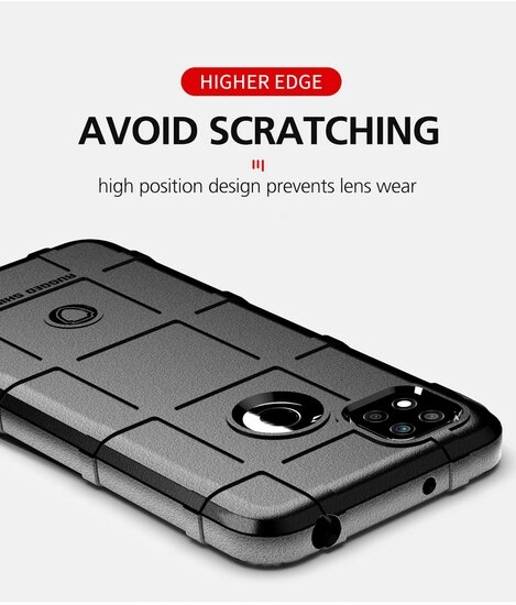 Xiaomi Redmi 10A Hoesje - Mobydefend Rugged Shield TPU Backcover - Blauw