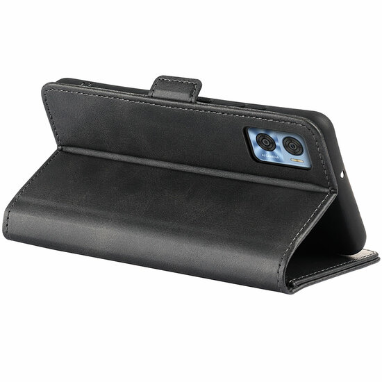 Motorola Moto E22 / E22i Hoesje - MobyDefend Luxe Wallet Book Case (Sluiting Zijkant) - Zwart