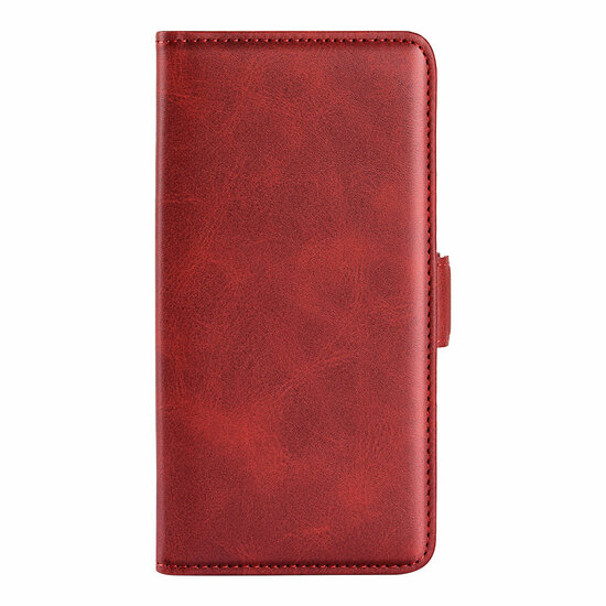 Motorola Moto E22 / E22i Hoesje, MobyDefend Luxe Wallet Book Case (Sluiting Zijkant), Rood