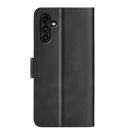 Samsung Galaxy A14 Hoesje - MobyDefend Luxe Wallet Book Case (Sluiting Zijkant) - Zwart