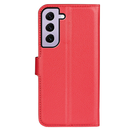 Samsung Galaxy S23 Hoesje, MobyDefend Kunstleren Wallet Book Case (Sluiting Voorkant), Rood