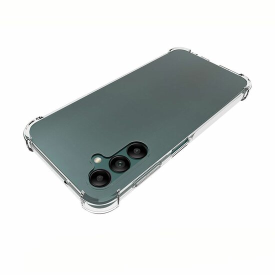 Samsung Galaxy A14 Hoesje - MobyDefend Transparante Shockproof TPU Backcover - Verstevigde Hoeken - Volledig Doorzichtig