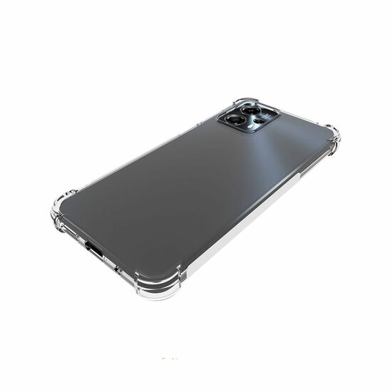 Motorola Moto G13 / G23 / G53 Hoesje, MobyDefend Transparante Shockproof TPU Gelcase, Verstevigde Hoeken, Volledig Doorzichtig