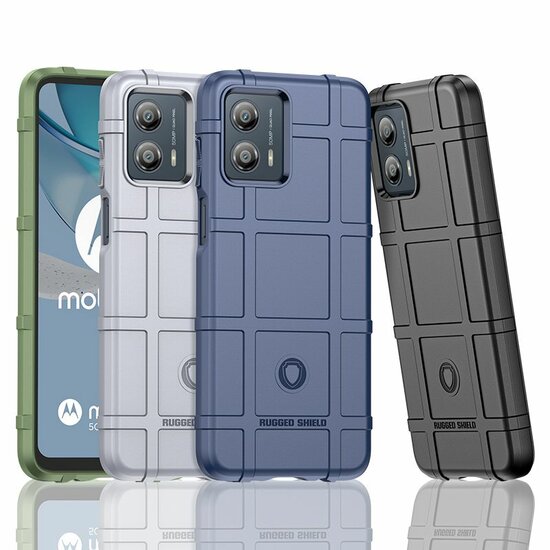 Motorola Moto G13 / G23 / G53 Hoesje, Rugged Shield TPU Gelcase, Groen