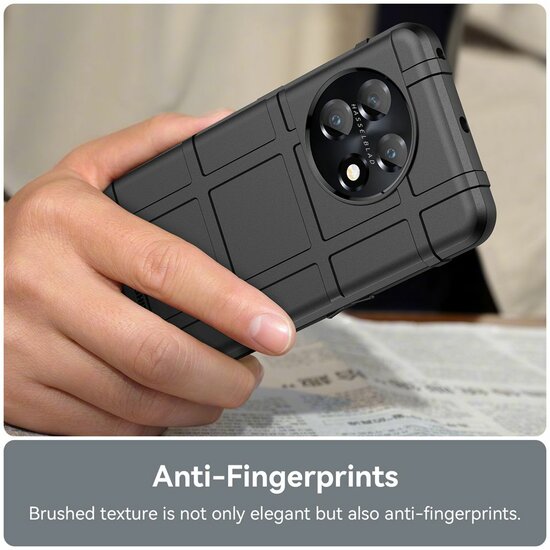 OnePlus 11 Hoesje - Mobydefend Rugged Shield TPU Backcover - Groen