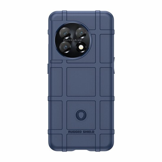 OnePlus 11 Hoesje - Mobydefend Rugged Shield TPU Backcover - Blauw