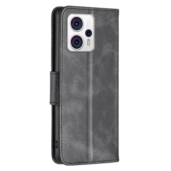 Motorola Moto G13 / G23 / G53 Hoesje - MobyDefend Wallet Book Case Met Koord - Zwart