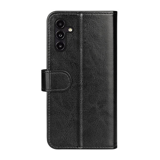 Samsung Galaxy A14 Hoesje, MobyDefend Wallet Book Case (Sluiting Achterkant), Zwart
