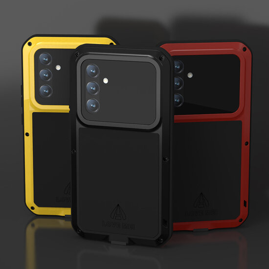 Samsung Galaxy A54 Hoes - Love Mei Metalen Case - Extreme Protection - Zilvergrijs