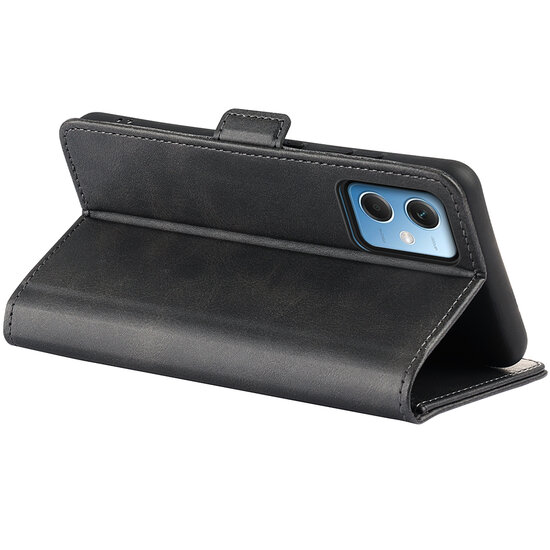 Xiaomi Redmi Note 12 5G Hoesje - MobyDefend Luxe Wallet Book Case (Sluiting Zijkant) - Zwart