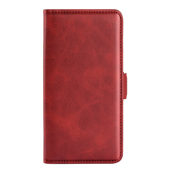 Xiaomi Redmi Note 12 5G Hoesje, MobyDefend Luxe Wallet Book Case (Sluiting Zijkant), Rood