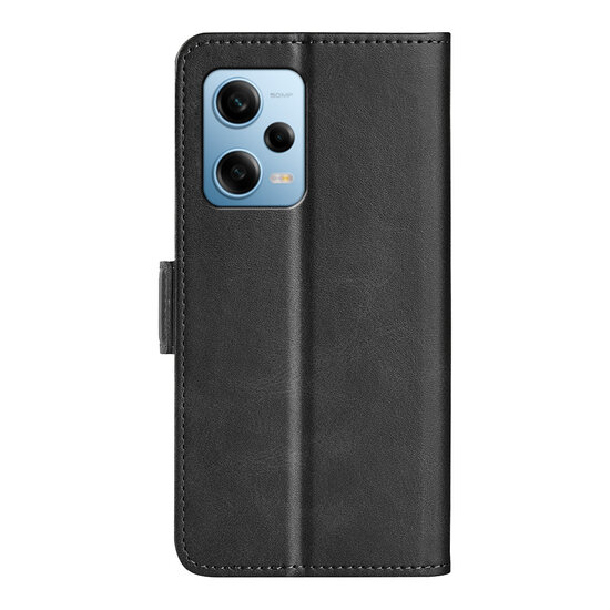 Xiaomi Redmi Note 12 Pro 5G Hoesje, MobyDefend Luxe Wallet Book Case (Sluiting Zijkant), Zwart