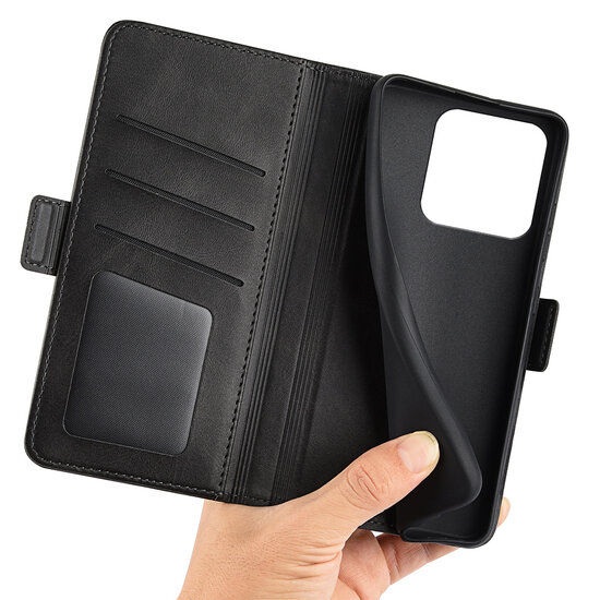 Xiaomi 13 Pro Hoesje - MobyDefend Luxe Wallet Book Case (Sluiting Zijkant) - Zwart
