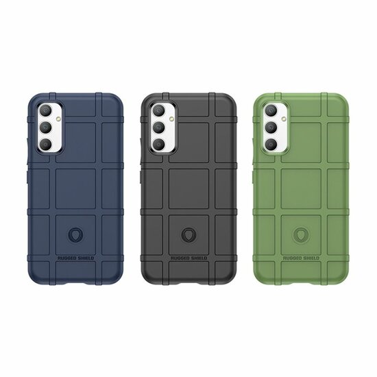 Samsung Galaxy A34 Hoesje, Rugged Shield TPU Gelcase, Zwart