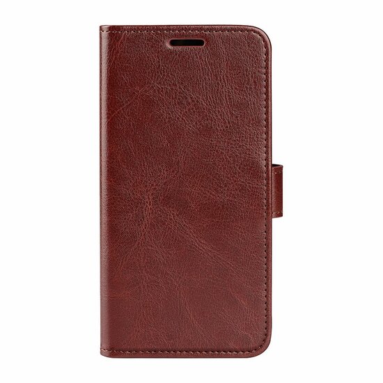 Motorola Moto G53 Hoesje - MobyDefend Wallet Book Case (Sluiting Achterkant) - Bruin