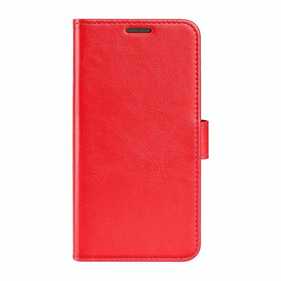Motorola Moto G53 Hoesje - MobyDefend Wallet Book Case (Sluiting Achterkant) - Rood