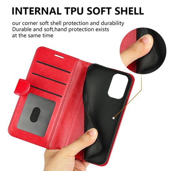 OnePlus 11 Hoesje - MobyDefend Wallet Book Case (Sluiting Achterkant) - Zwart