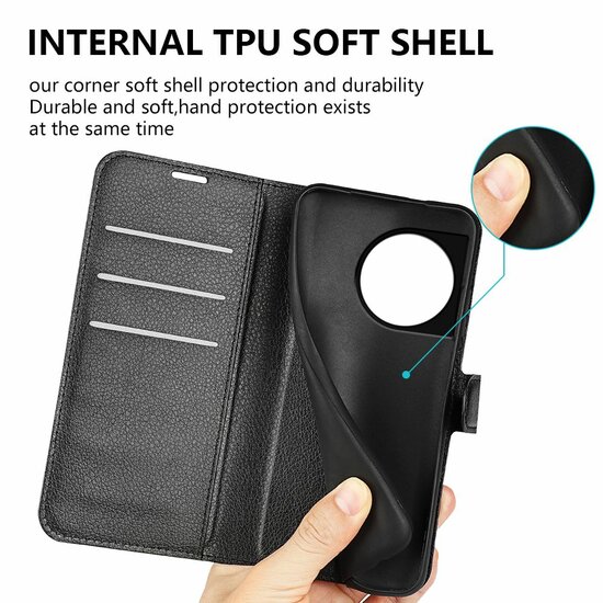 OnePlus 11 Hoesje - MobyDefend Kunstleren Wallet Book Case (Sluiting Voorkant) - Rood