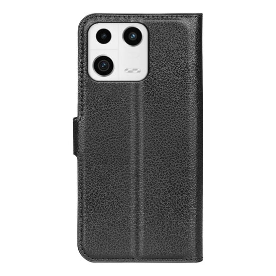 Xiaomi 13 Hoesje - MobyDefend Kunstleren Wallet Book Case (Sluiting Voorkant) - Zwart