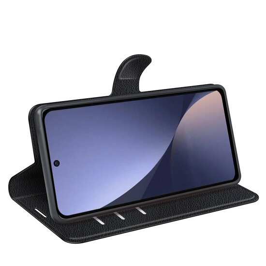 Xiaomi 13 Hoesje - MobyDefend Kunstleren Wallet Book Case (Sluiting Voorkant) - Zwart